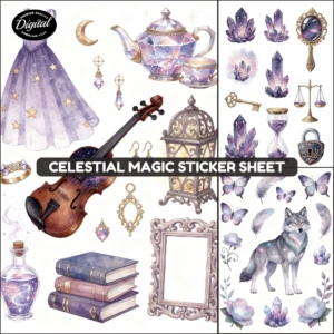 celestial sticker sheet (2)