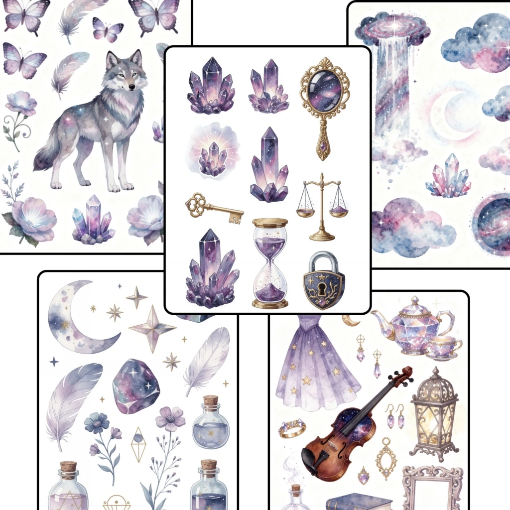 celestial sticker sheet (4)