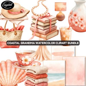 coastal watercolor clipart (2)