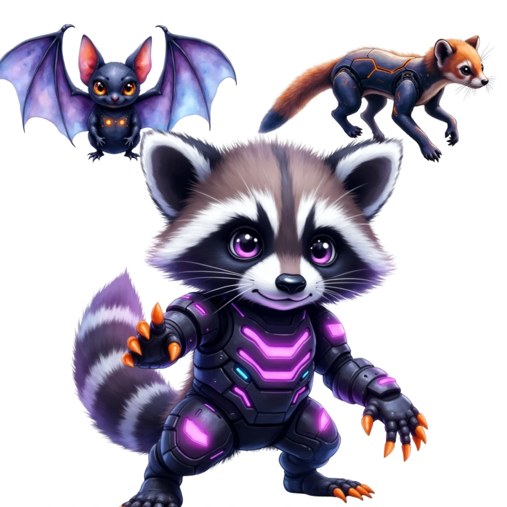 cybernetic animals clipart (8)