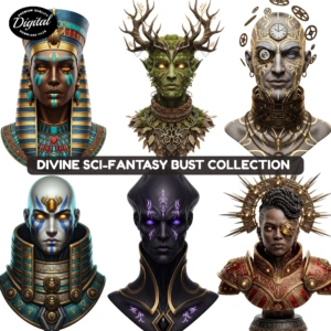 divine bust clipart (2)