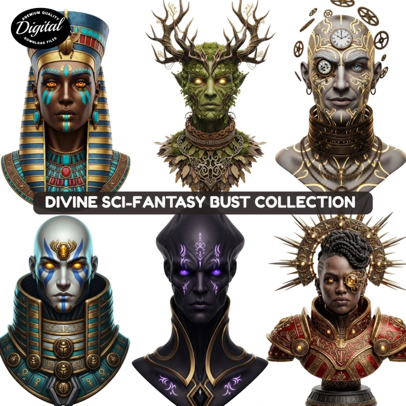 divine bust clipart (2)