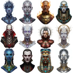 divine bust clipart (3)