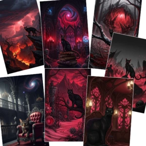 gothic cats images (10)