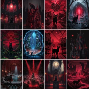 gothic cats images (3)