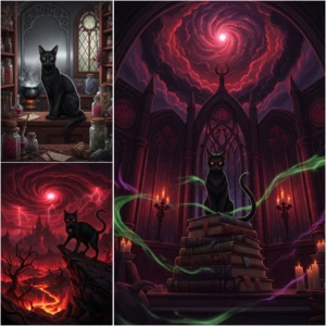 gothic cats images (6)