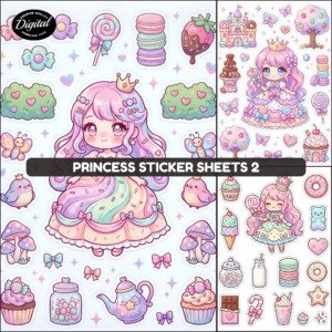 princess stickers (2)