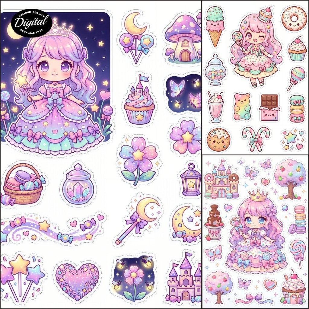 princess stickers (3)