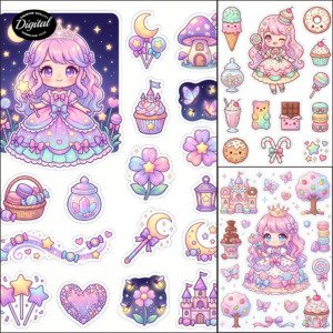 princess stickers (3)
