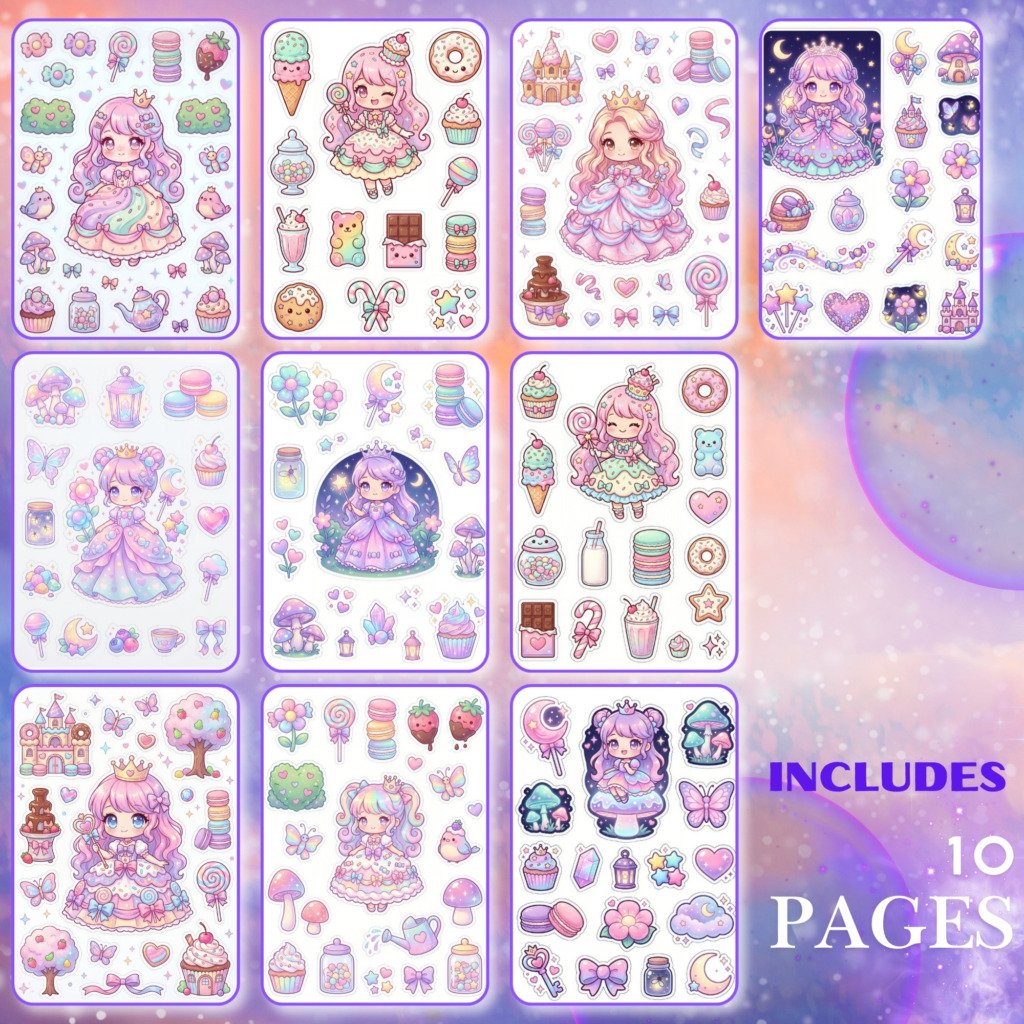 princess stickers (4)