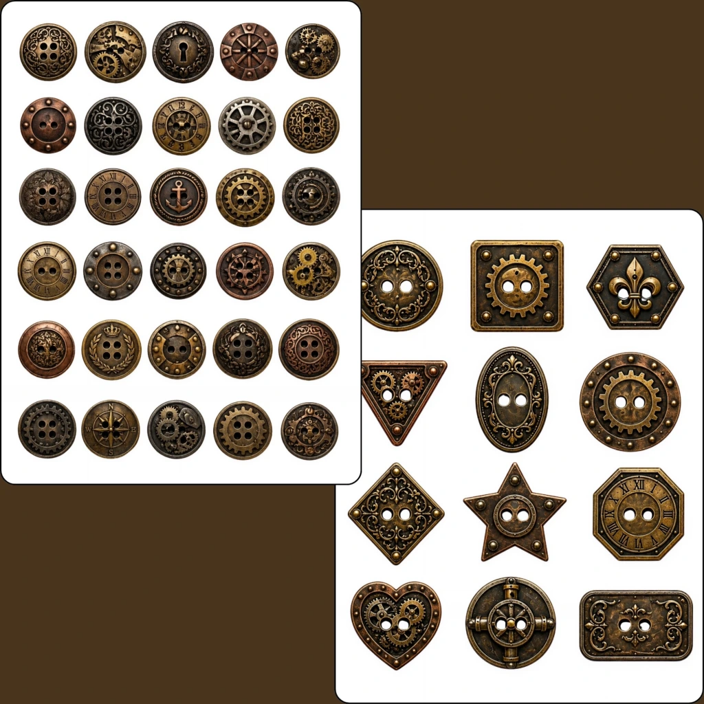 steampunk buttons (4)