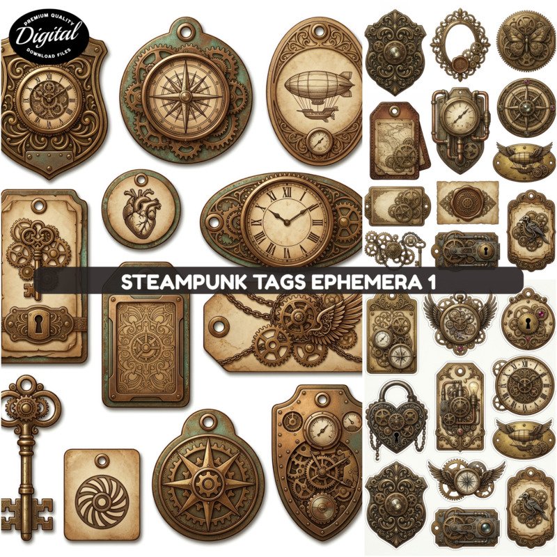 steampunk tags (2)