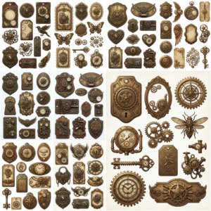 steampunk tags (3)