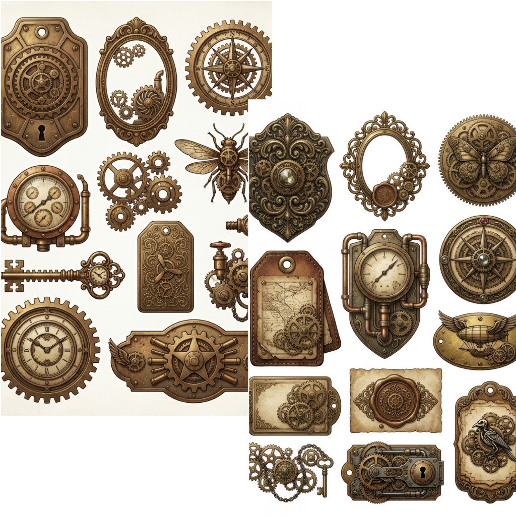 steampunk tags (5)