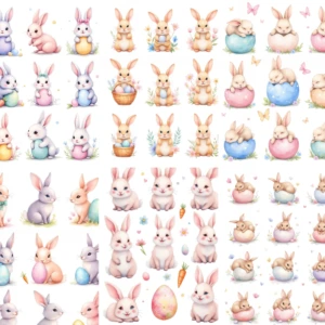 watercolor bunnies (1)