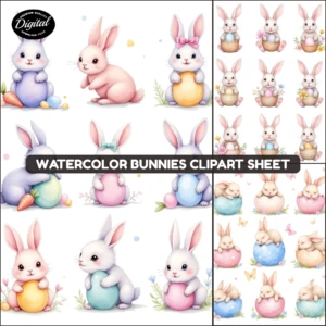 watercolor bunnies (2)
