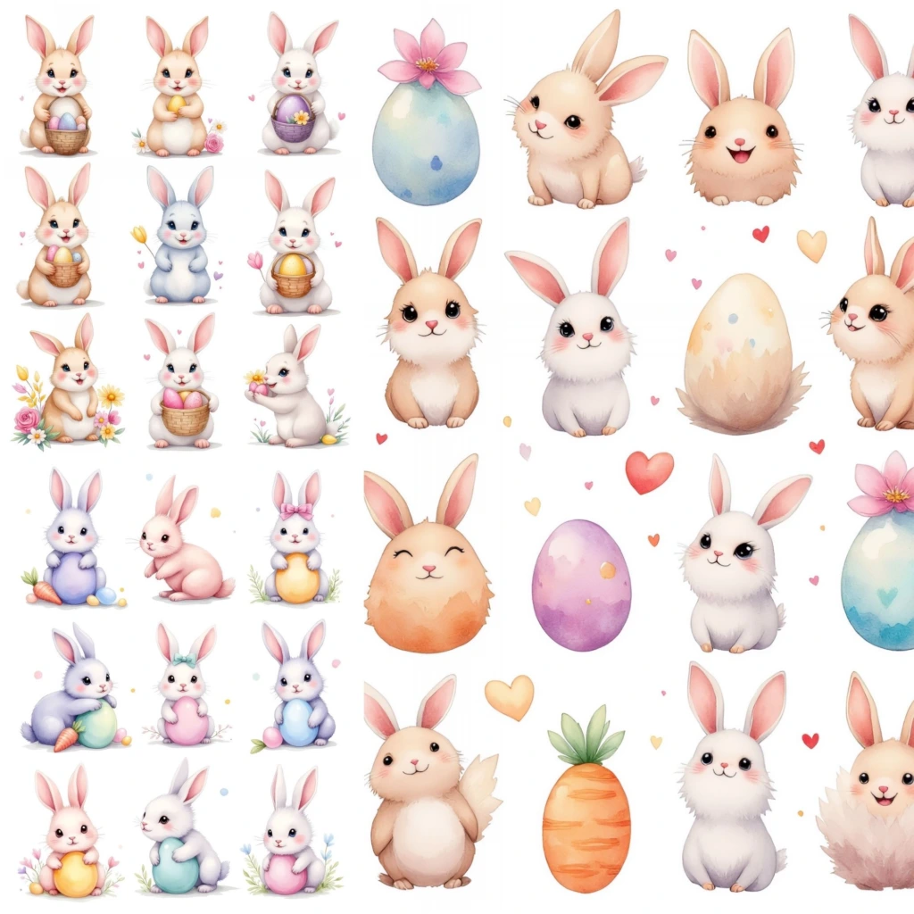 watercolor bunnies (3)