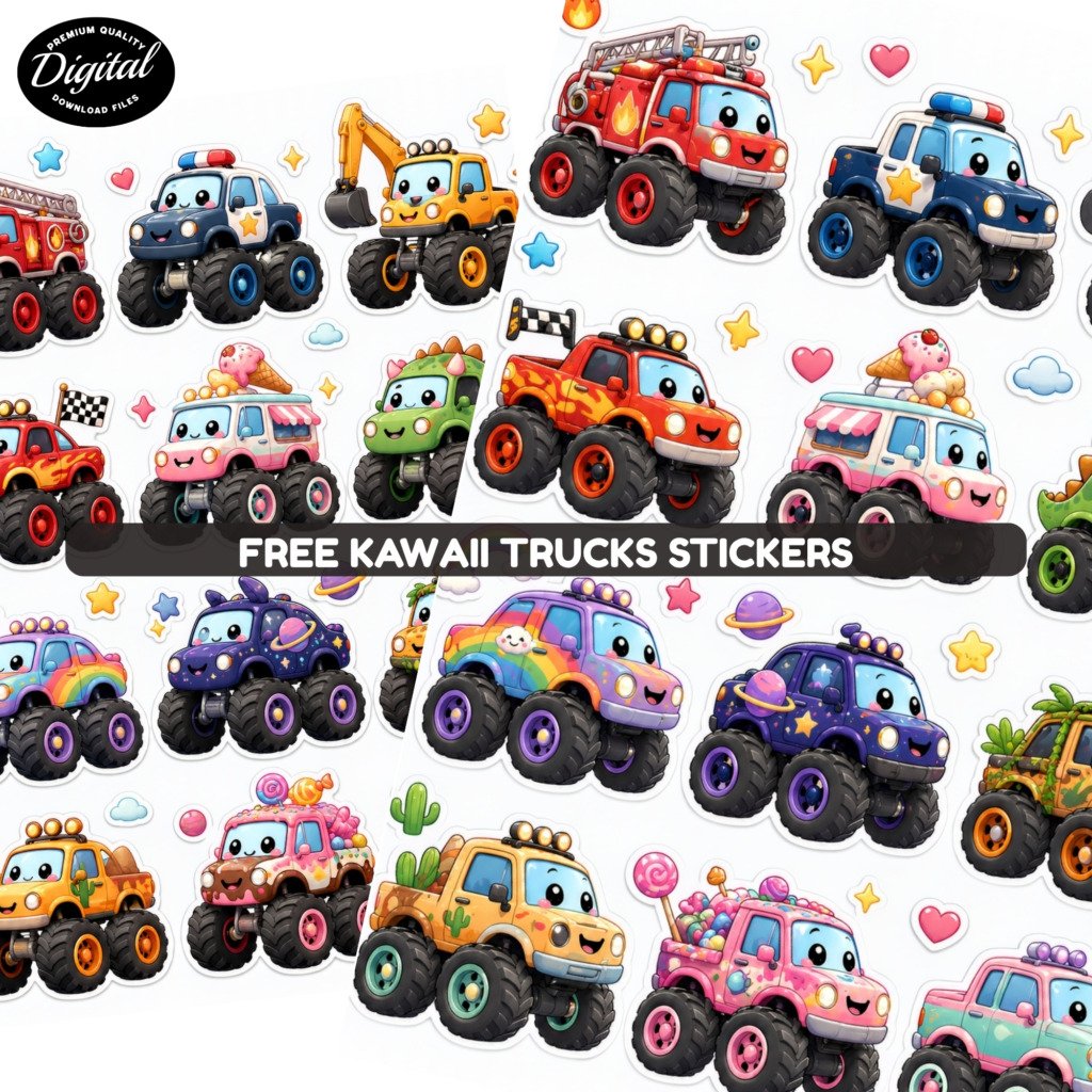 Free Kawaii Trucks Stickers