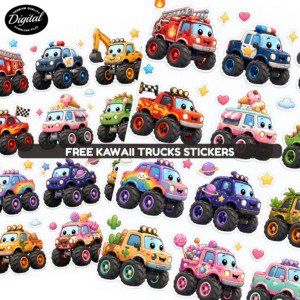 Free Kawaii Trucks Stickers