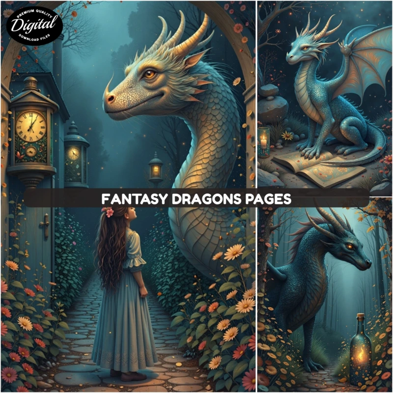 fantasy dragon pages (2)