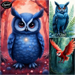 free colorful owls (1)