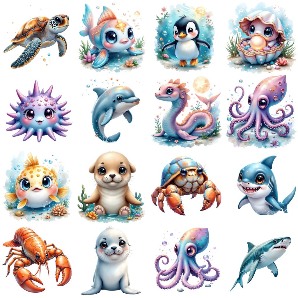 kawaii ocean animals (2)