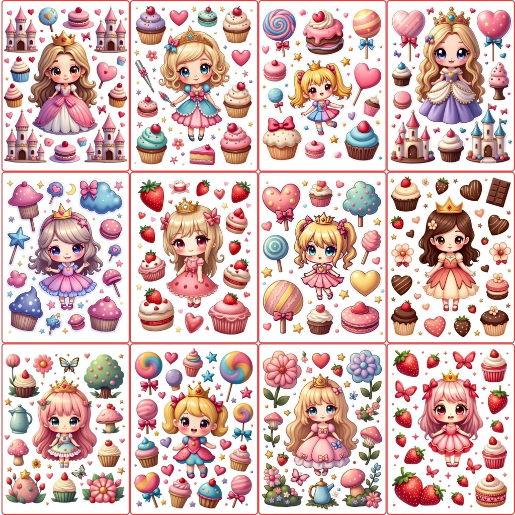 kawaii princes stickers (5)