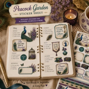 peacock planner stickers (3)