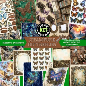 steampunk butterflies journalkit (2)
