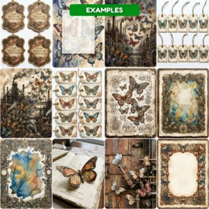 steampunk butterflies journalkit (3)