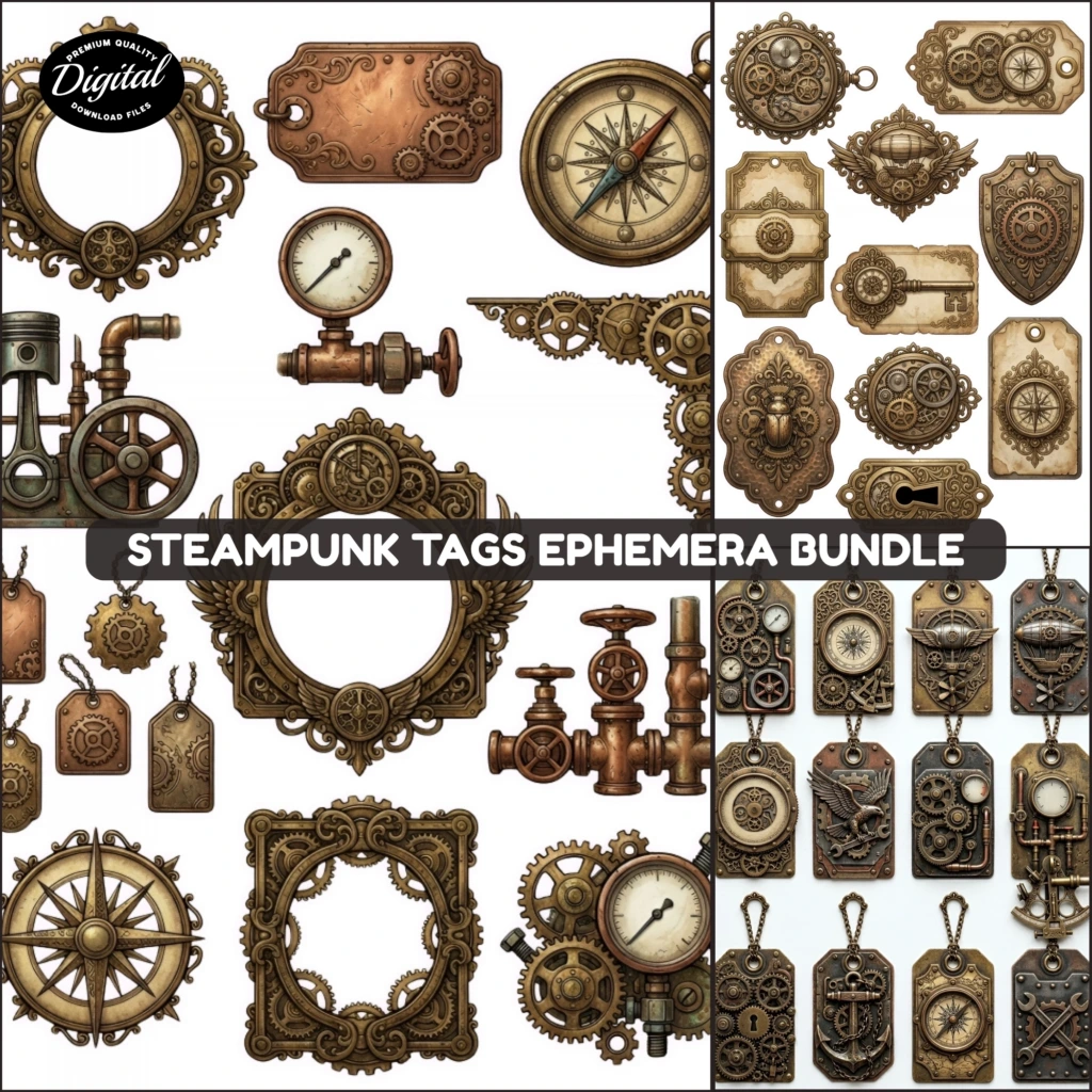 steampunk tags (2)