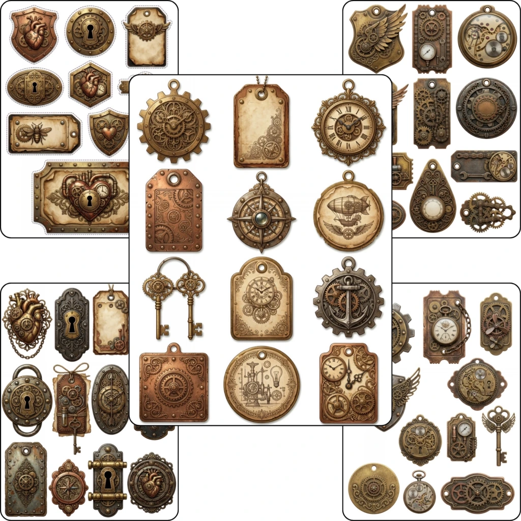 steampunk tags (5)