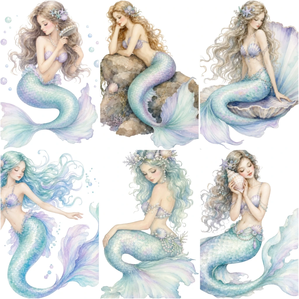 vintage mermaid (2)