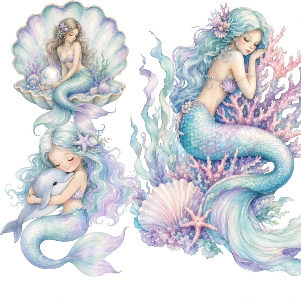 vintage mermaid (4)