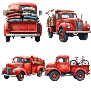 vintage red truck (9)