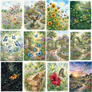 watercolor butterflies (3)