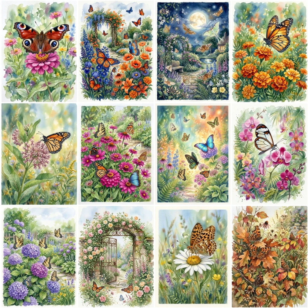 watercolor butterflies (5)