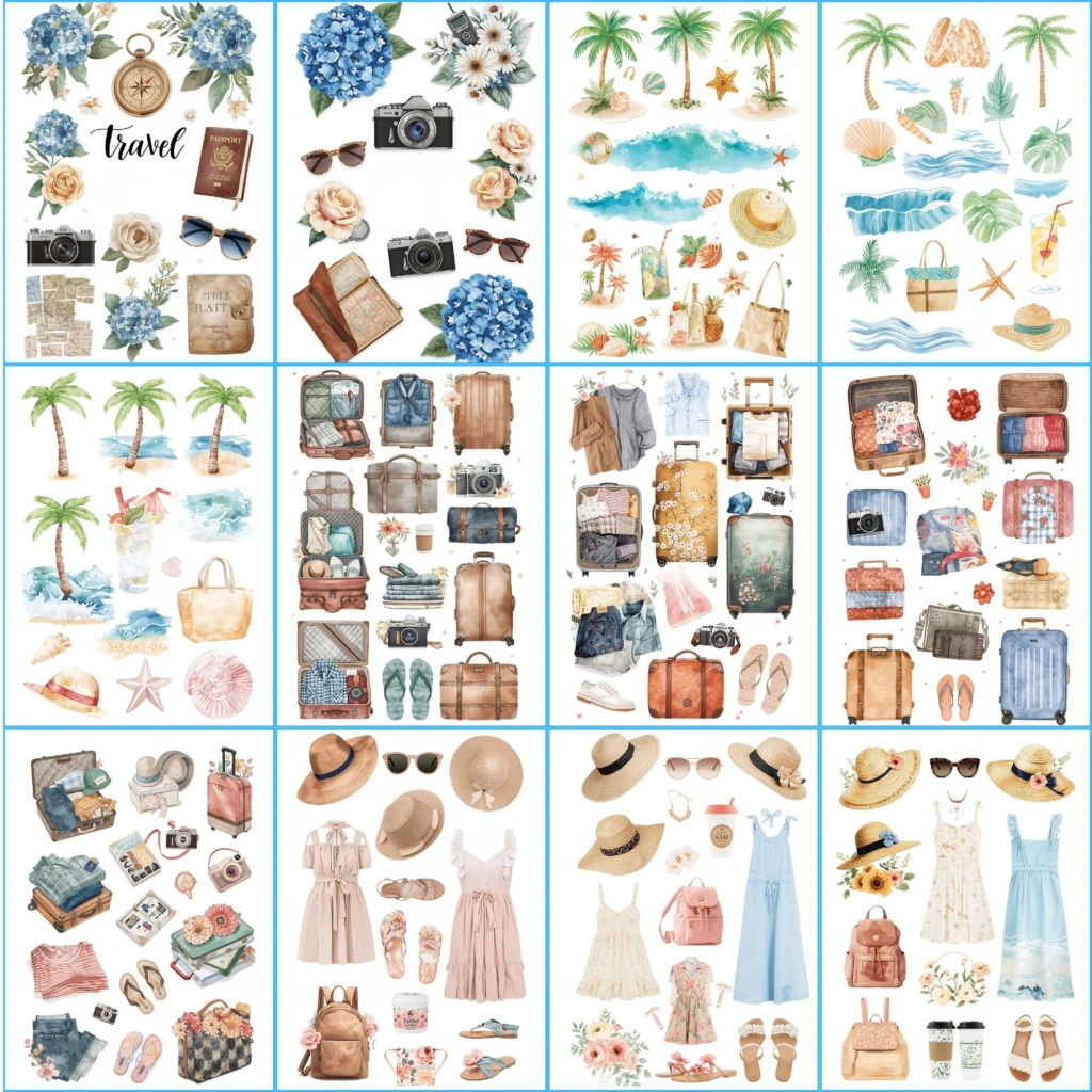 watercolors travel stickers (3)
