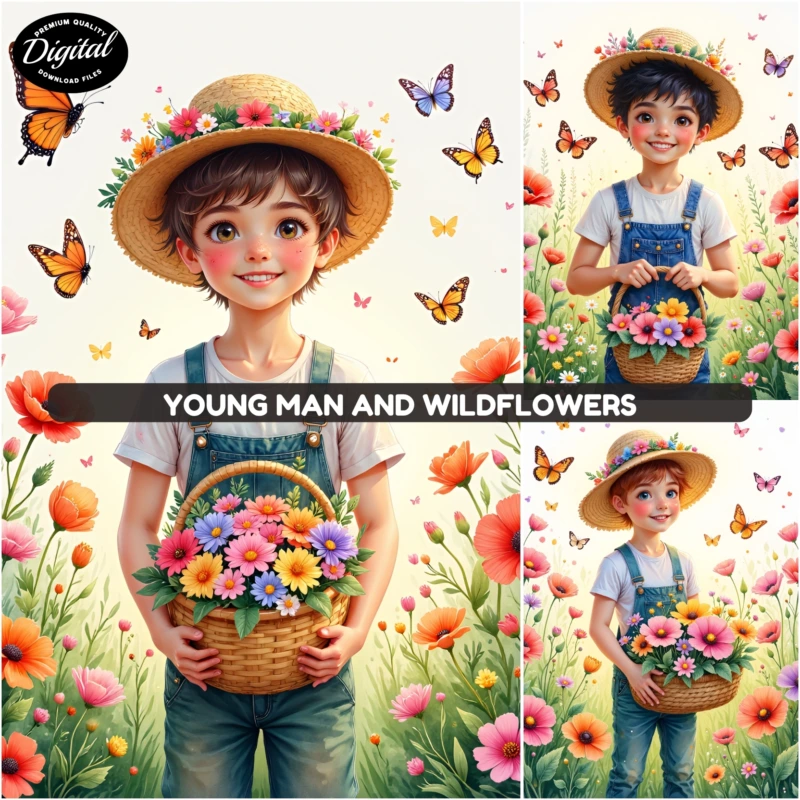 young man flowers (2)