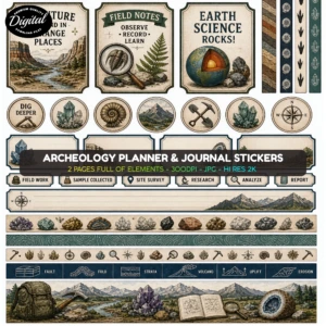 archeology stickers (2)