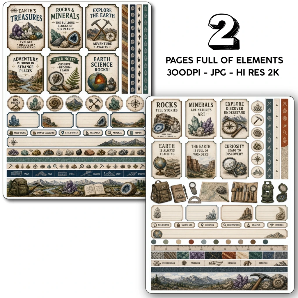 archeology stickers (4)