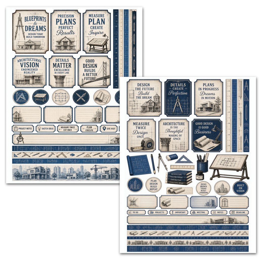 blueprint stickers (2)