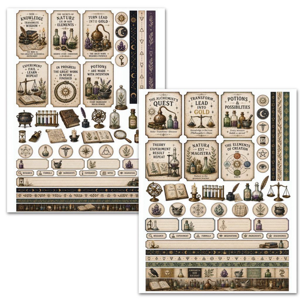 botanical stickers (2)