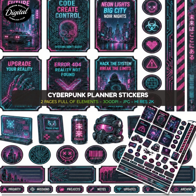 cyberpunk stickers (2)