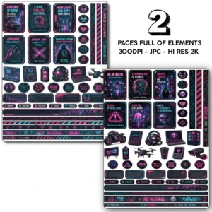 cyberpunk stickers (4)
