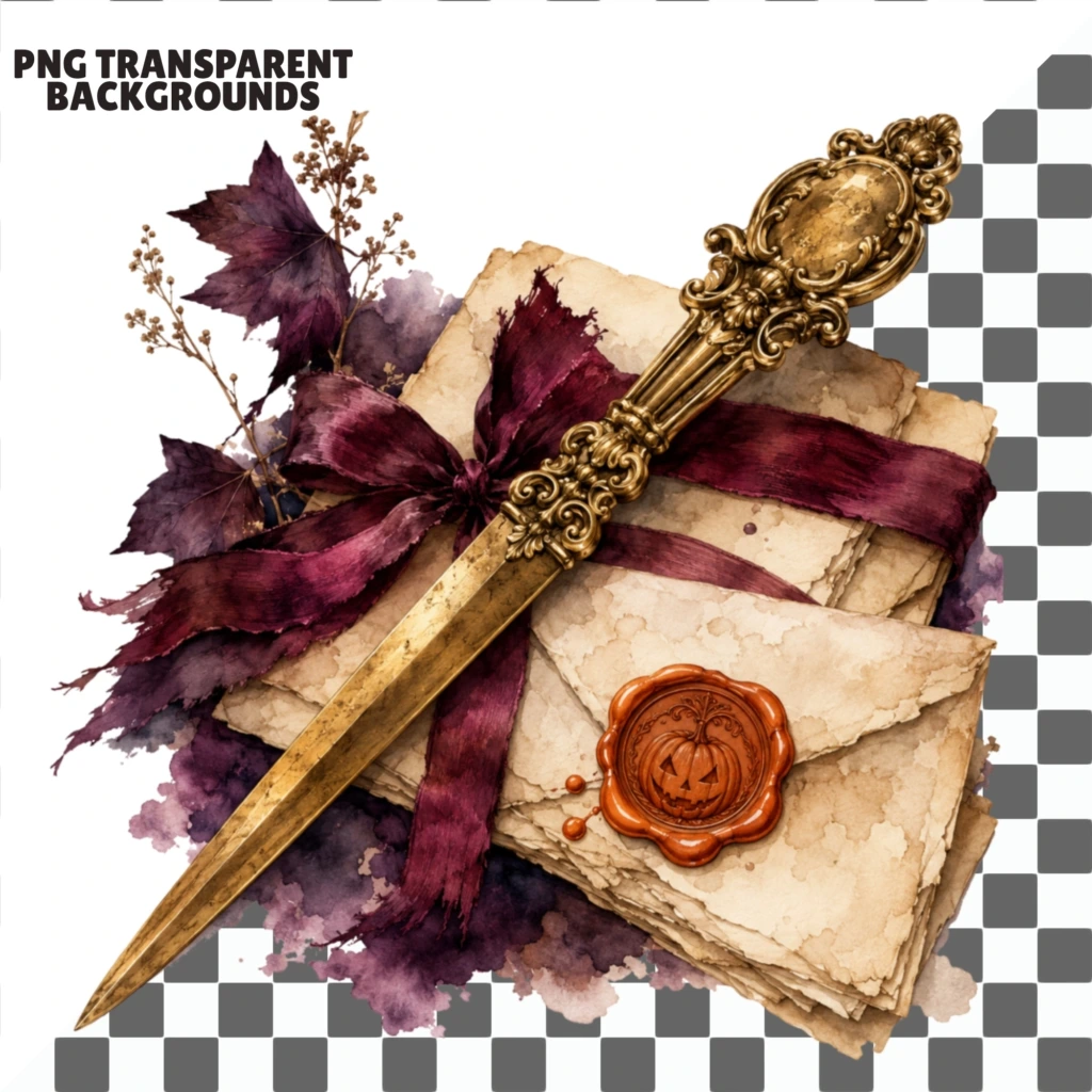 dark academia clipart (7)