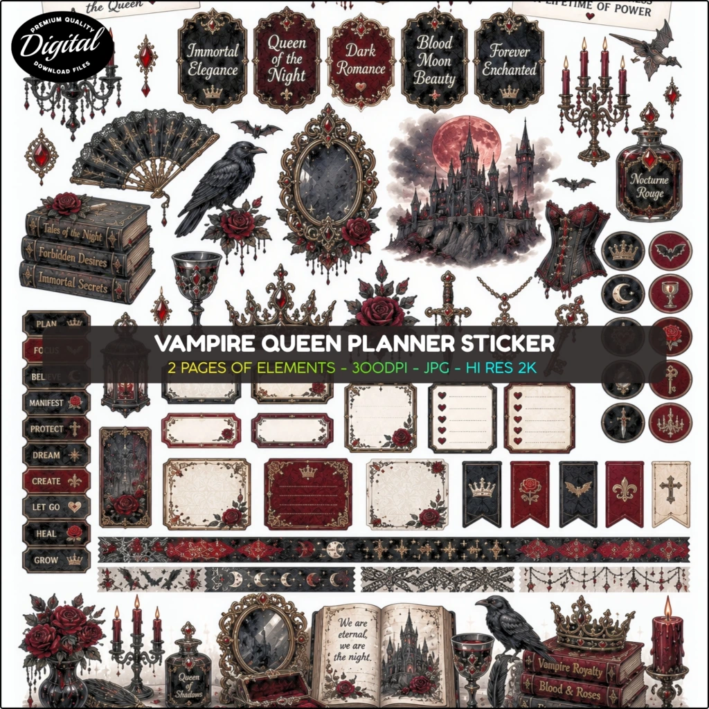 vampire planner stickers (1)