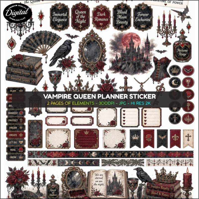 vampire planner stickers (1)