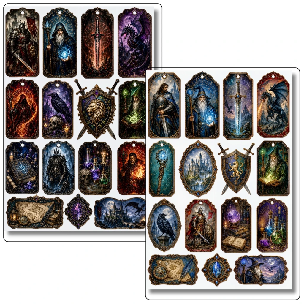 warrior ephemera stickers (2)