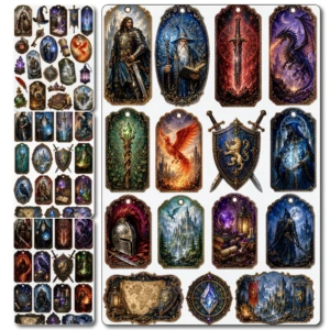 warrior ephemera stickers (3)